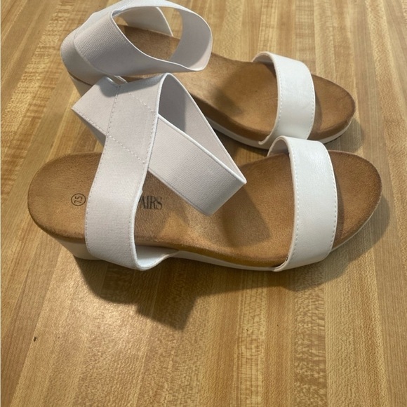 DREAM PAIRS Women's Elastica Ankle Strap Open Toe Platform Wedge Sandal NWOT 7.5 - Picture 7 of 10